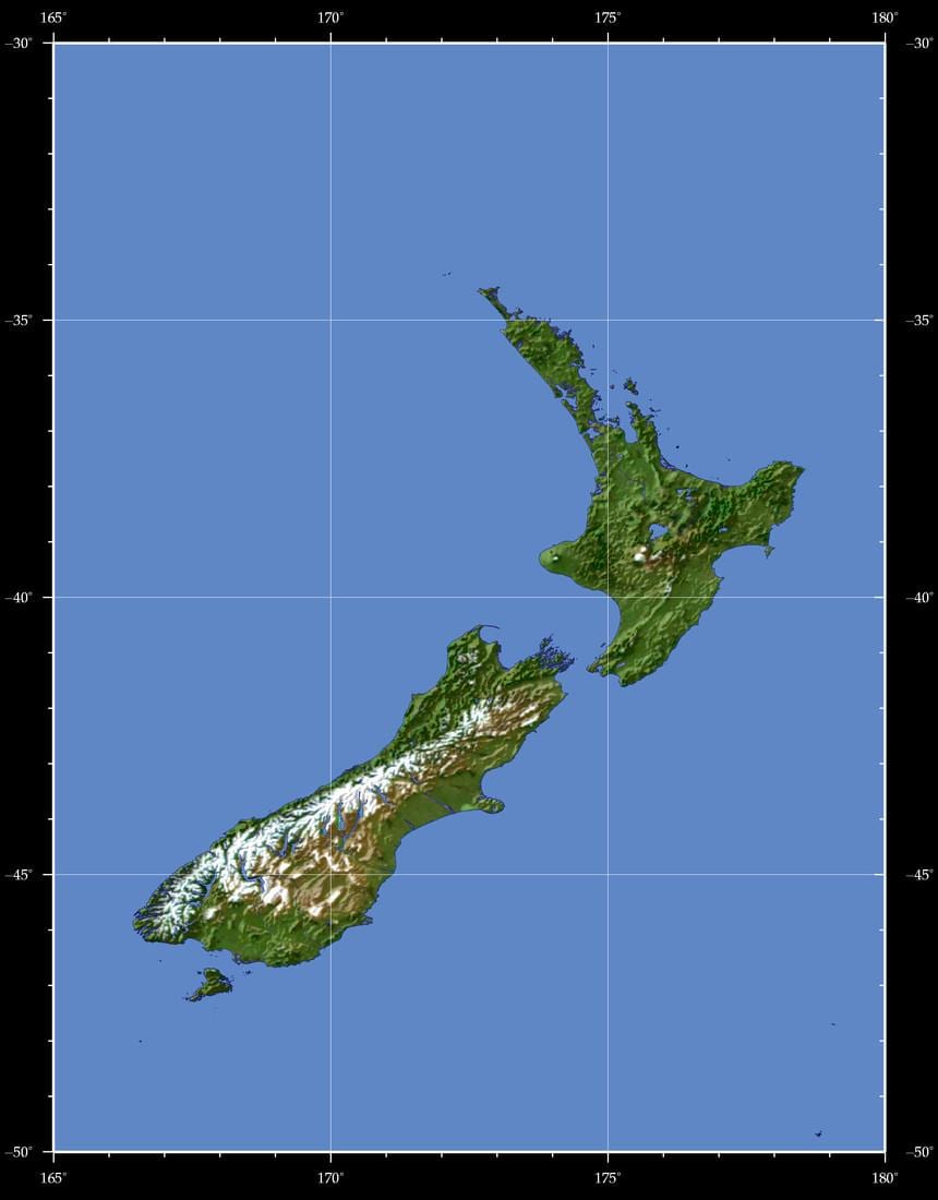 new zealand lupa mapa