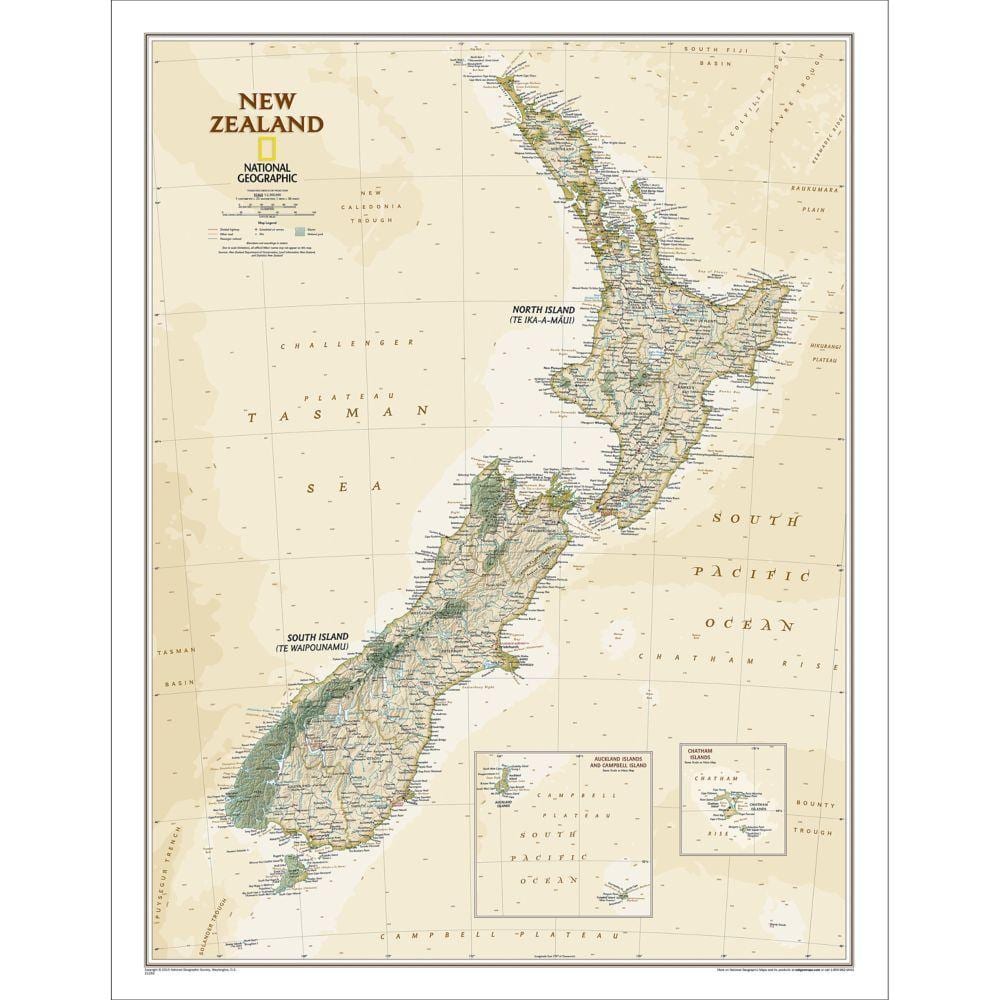 national geographic new zealand mapa