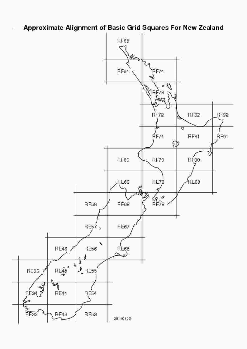 Mapa ng new zealand grid