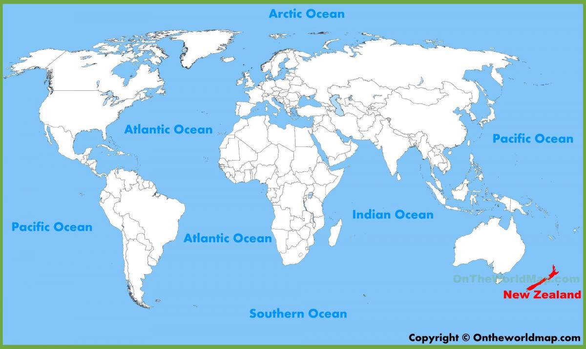new zealand lokasyon sa mapa ng mundo