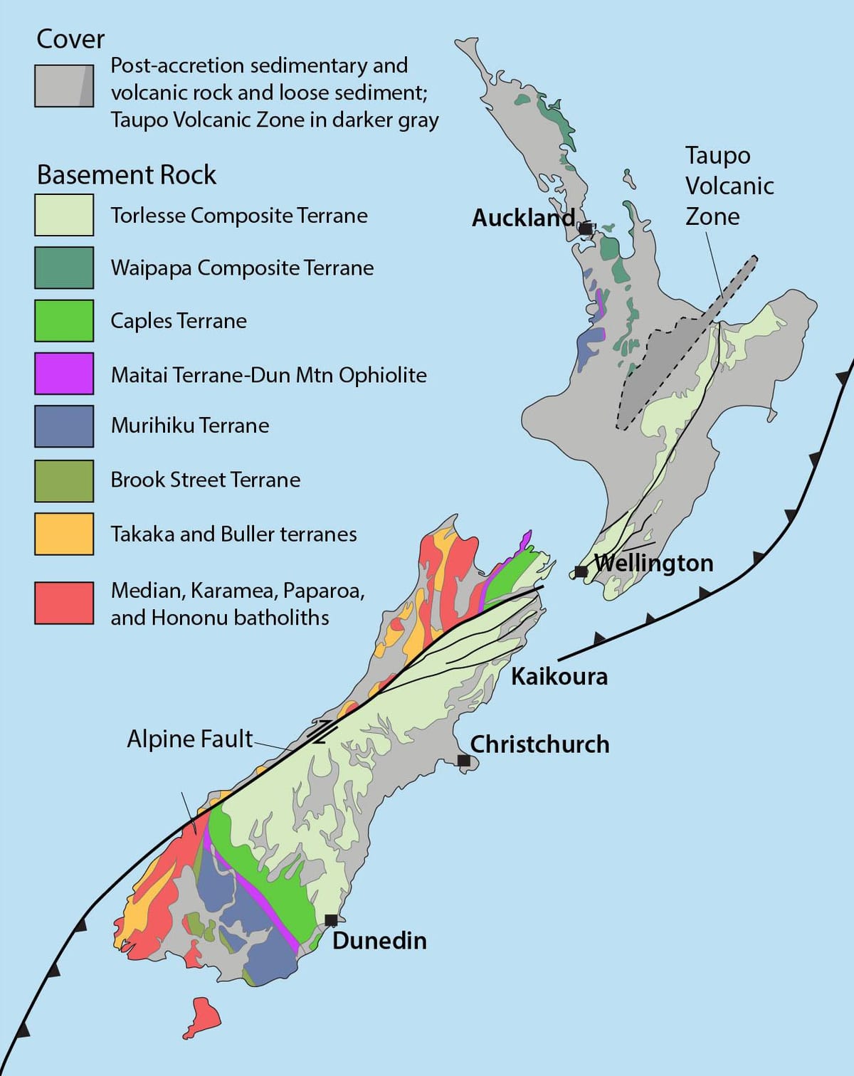 Mapa ng new zealand natural na mga mapagkukunan