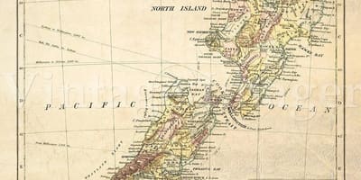 Mapa ng lumang new zealand