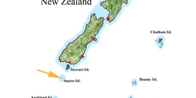 Mapa ng new zealand at nakapaligid na isla