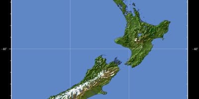New zealand lupa mapa