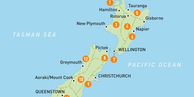 Mapa ng new zealand lalawigan