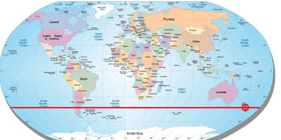 Mapa ng new zealand latitude