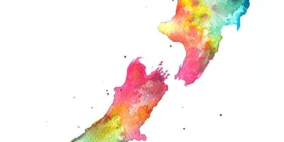 Mapa ng new zealand sining