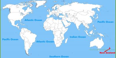 New zealand lokasyon sa mapa ng mundo