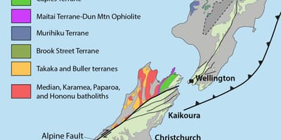 Mapa ng new zealand natural na mga mapagkukunan