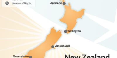 Mapa ng new zealand paliparan