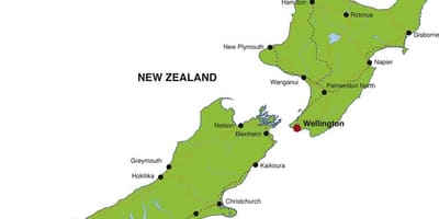 Mapa ng new zealand unidos
